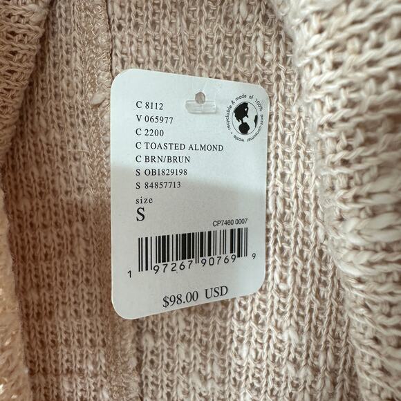 We The Free Free People Tommy Turtleneck Sweater Toasted Almond Womens Small - Picture 10 of 11